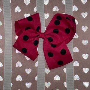 Polka Dot Hair Bow for Kids